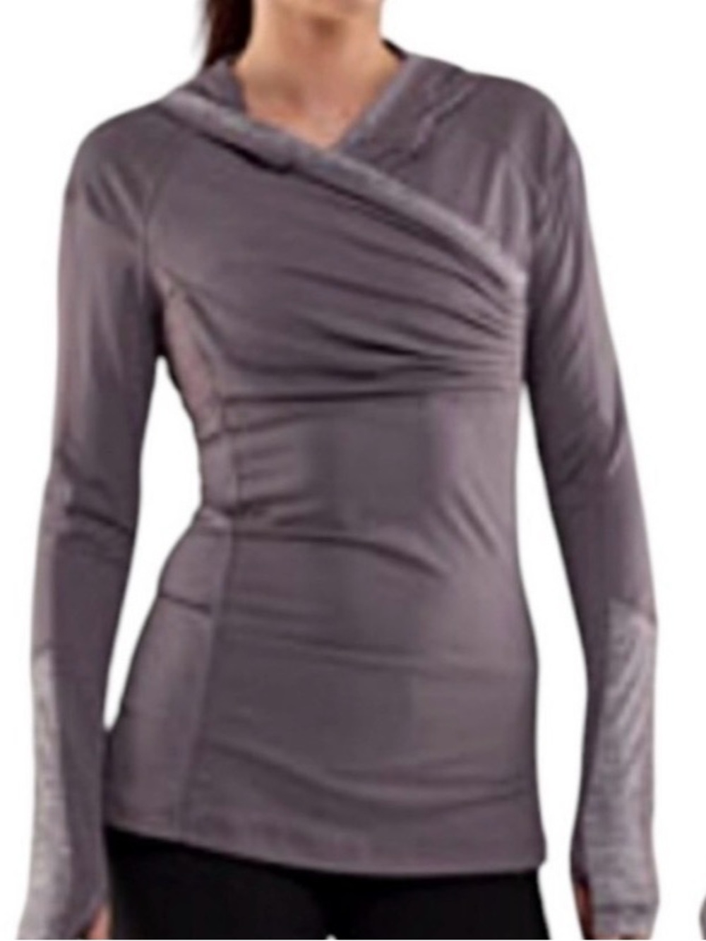 Lululemon Run For Your Life Pullover Hoodie Heathered Magnum 8